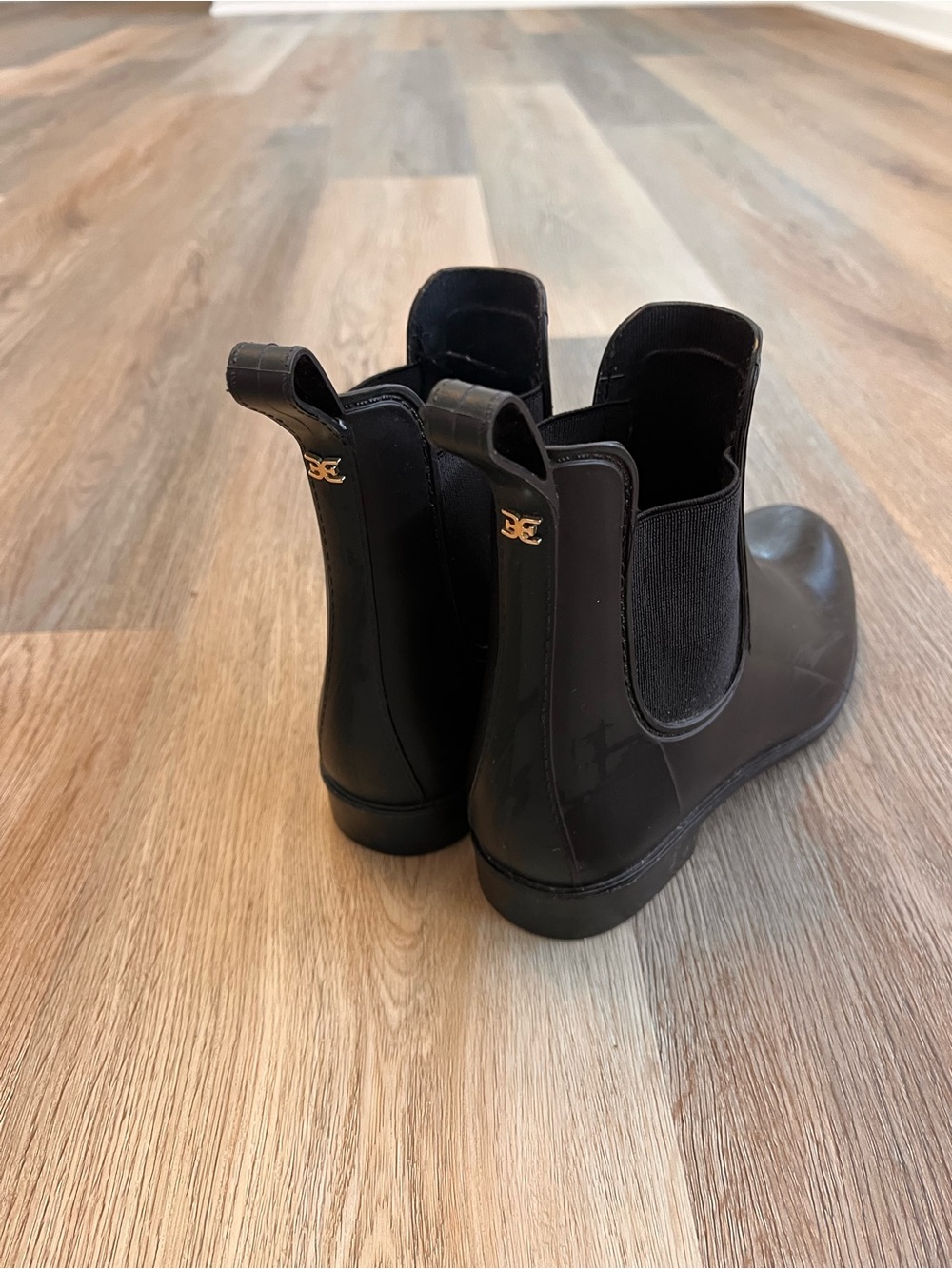 Sam Edelman Classic Black Chelsea Rain Boots - Women - Picture 2 of 3